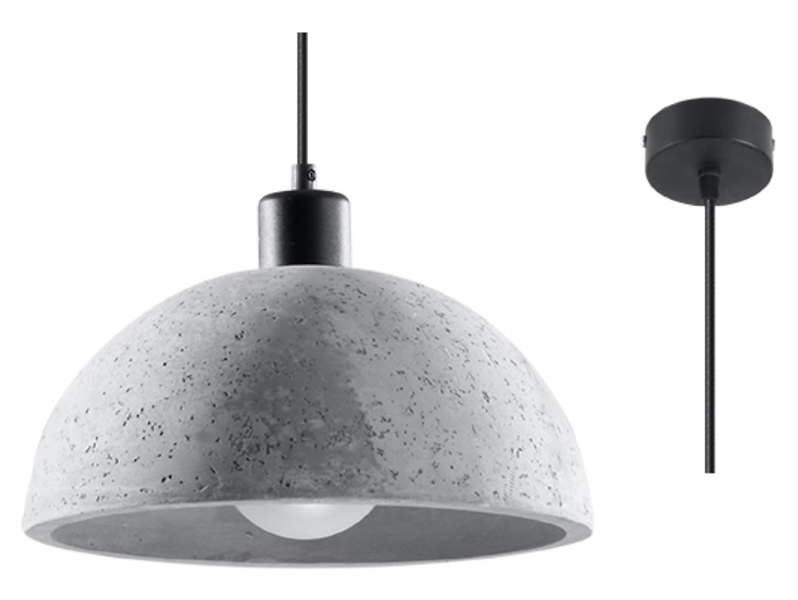 Lampa wisząca Pablito betonowa szara 71699