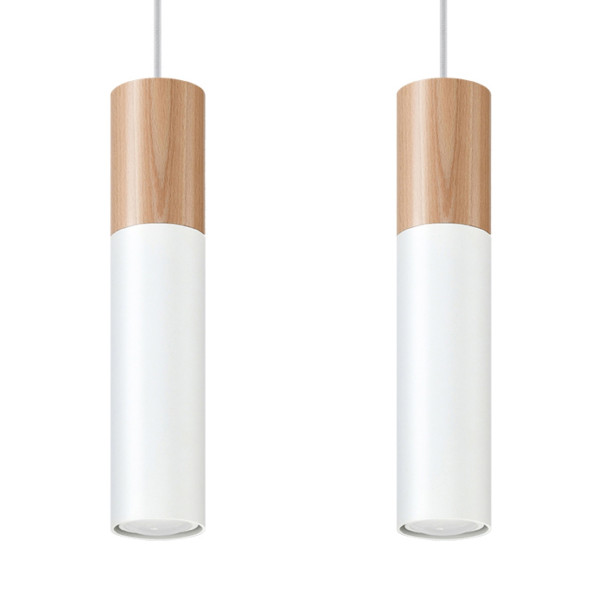 Lampa wisząca PABLO 2 biała 759814