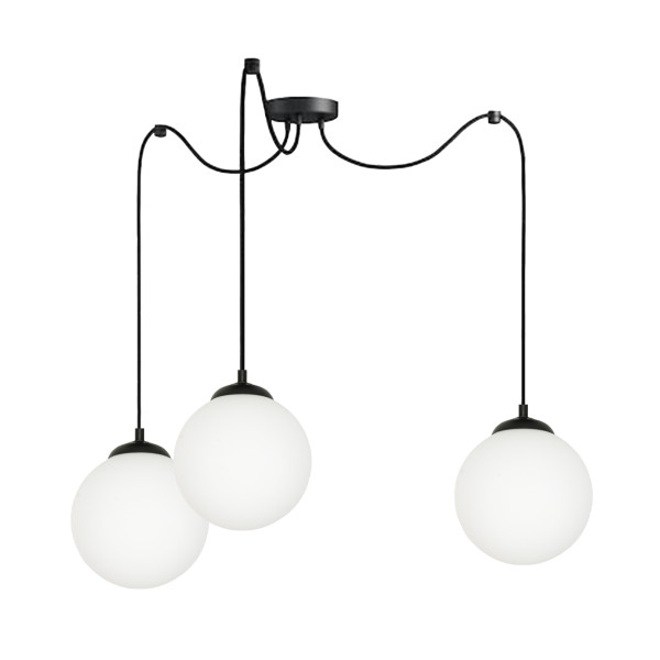 Lampa wisząca pająk EDYLIT loft białe kule 3xE27 BRONX 13-761 do salonu 1005198