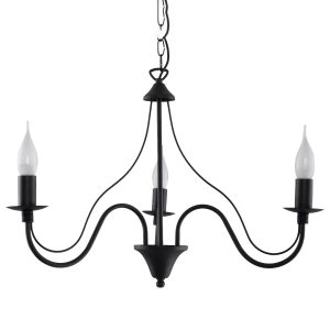 Lampa wisząca PALADA czarna 3xE14x10W wym:80x60x60cm IP20 Pure Lume 1019124 Lampa wisząca PALADA czarna 3xE14x10W wym:80x60x60cm IP20 Pure Lume 1019124