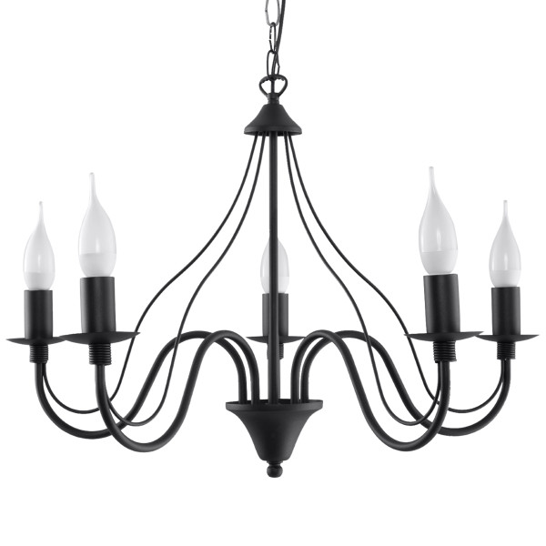 Lampa wisząca PALADA czarna 5xE14x12W wym:80x60x60cm IP20 Pure Lume 1019400