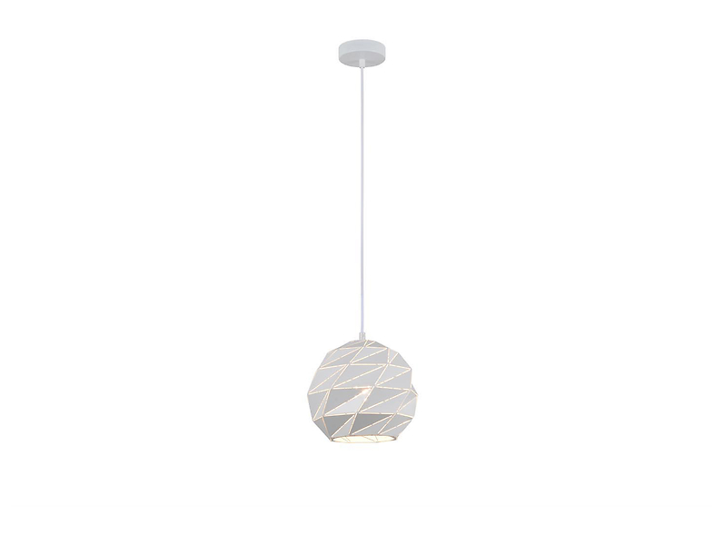 Lampa wisząca Palermo stalowa biała 34941