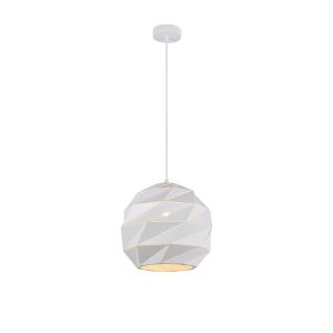 Lampa wisząca Palermo stalowa biała 34940 Lampa wisząca Palermo stalowa biała 34940