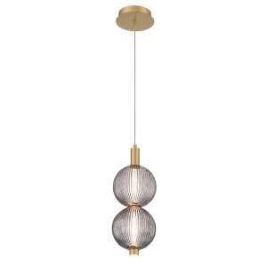 Lampa wisząca PALMAS szczotkowane złoto LED 1x20W 1266lm Quintiesse 836932 Lampa wisząca PALMAS szczotkowane złoto LED 1x20W 1266lm Quintiesse 836932