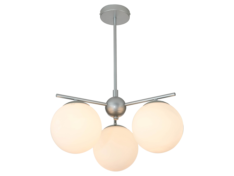 Lampa wisząca Paloma 3-punktowa stalowa srebrna 190771