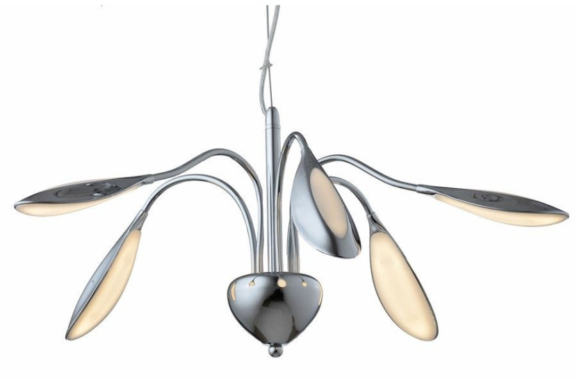 Lampa wisząca Paloma chromowana LED 5x5.3W Ciepła biel 1100lm Reality 846272