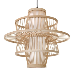 Lampa Wisząca PAMPAS Bambus Boho Rattan Pergamin Drewno Loft 80 cm 1021536 Lampa Wisząca PAMPAS Bambus Boho Rattan Pergamin Drewno Loft 80 cm 1021536