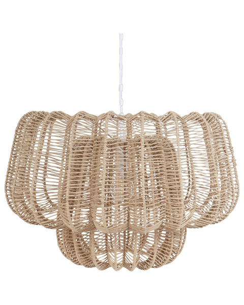 Lampa wisząca papierowy klosz naturalny wygląd 305815