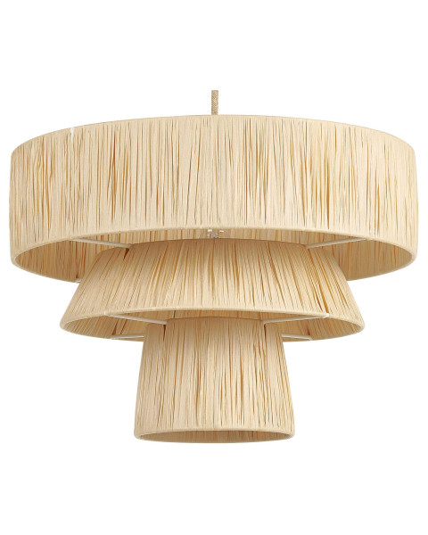 Lampa wisząca papierowy teksturowany klosz 142025