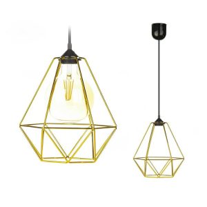 Lampa wisząca Paris Diamond 24 cm złota 90532 Lampa wisząca Paris Diamond 24 cm złota 90532
