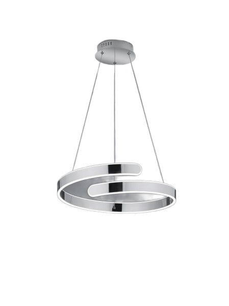 Lampa wisząca PARMA srebrno-biała LED 1x37W Neutralna biel 4500lm RL 854692