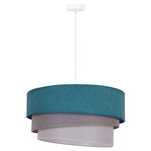 Lampa wisząca Pastell tkaninowa niebiesko-szara 333590 Lampa wisząca Pastell tkaninowa niebiesko-szara 333590