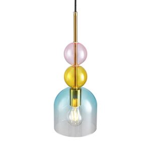 Lampa wisząca PASTELLO BLUE kolorowa 15 cm 744130 Lampa wisząca PASTELLO BLUE kolorowa 15 cm 744130