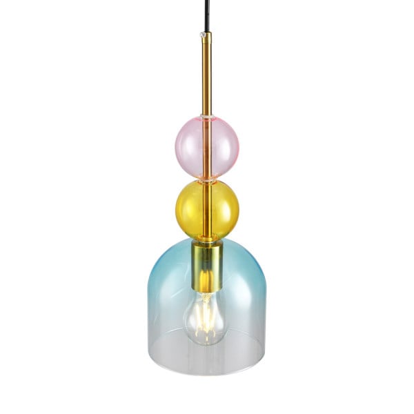 Lampa wisząca PASTELLO BLUE kolorowa 15 cm 744130
