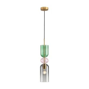 Lampa wisząca PASTELLO GREEN szklana kolorowa 11 cm 1065991 Lampa wisząca PASTELLO GREEN szklana kolorowa 11 cm 1065991