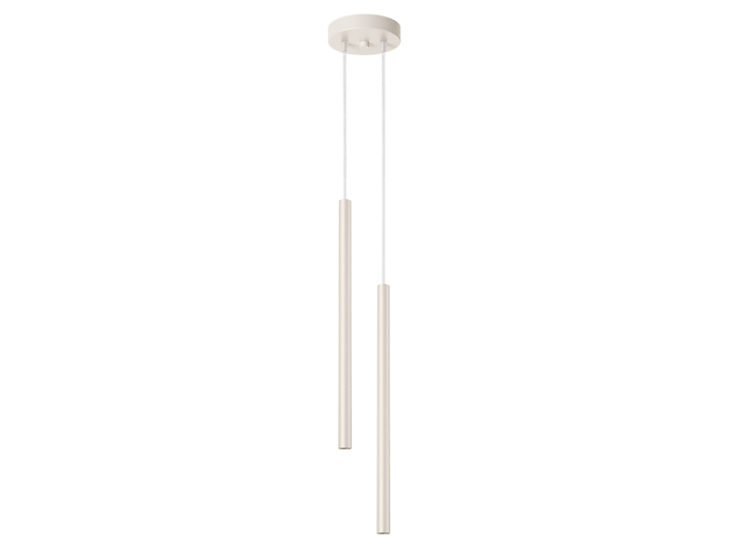 Lampa wisząca Pastelo 2-punktowa stalowa 104 cm beżowa 439149