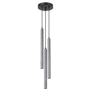 Lampa wisząca Pastelo 3-punktowa 115 cm betonowa szara 329006 Lampa wisząca Pastelo 3-punktowa 115 cm betonowa szara 329006