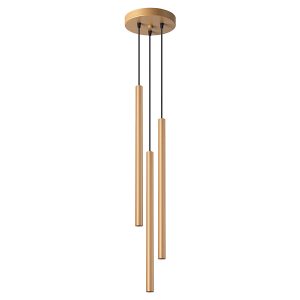 Lampa wisząca Pastelo 3-punktowa 115 cm stalowa złota 328977 Lampa wisząca Pastelo 3-punktowa 115 cm stalowa złota 328977