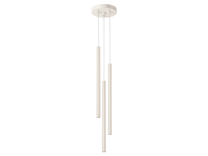 Lampa wisząca Pastelo 3-punktowa stalowa 104 cm beżowa 439151