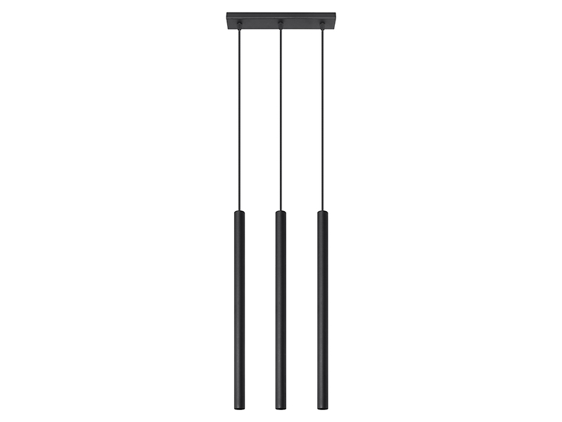 Lampa wisząca Pastelo 3-punktowa stalowa czarna 31529
