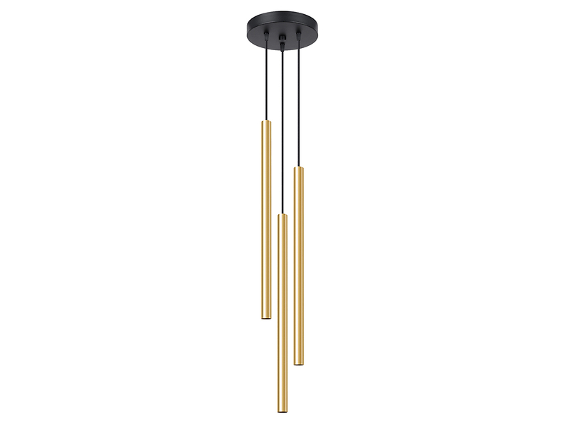 Lampa wisząca Pastelo 3-punktowa stalowa złota 328983