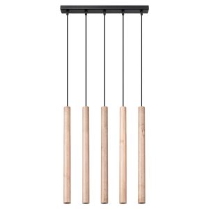 Lampa wisząca Pastelo 5-punktowa 100 cm stalowa brązowa 329022 Lampa wisząca Pastelo 5-punktowa 100 cm stalowa brązowa 329022
