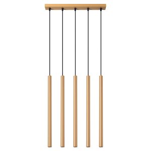 Lampa wisząca Pastelo 5-punktowa 110 cm stalowa złota 329005 Lampa wisząca Pastelo 5-punktowa 110 cm stalowa złota 329005