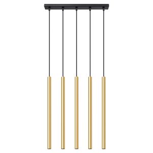 Lampa wisząca Pastelo 5-punktowa 90 cm stalowa złota 329015 Lampa wisząca Pastelo 5-punktowa 90 cm stalowa złota 329015