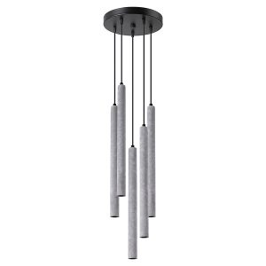 Lampa wisząca Pastelo 5-punktowa betonowa szara 329026 Lampa wisząca Pastelo 5-punktowa betonowa szara 329026