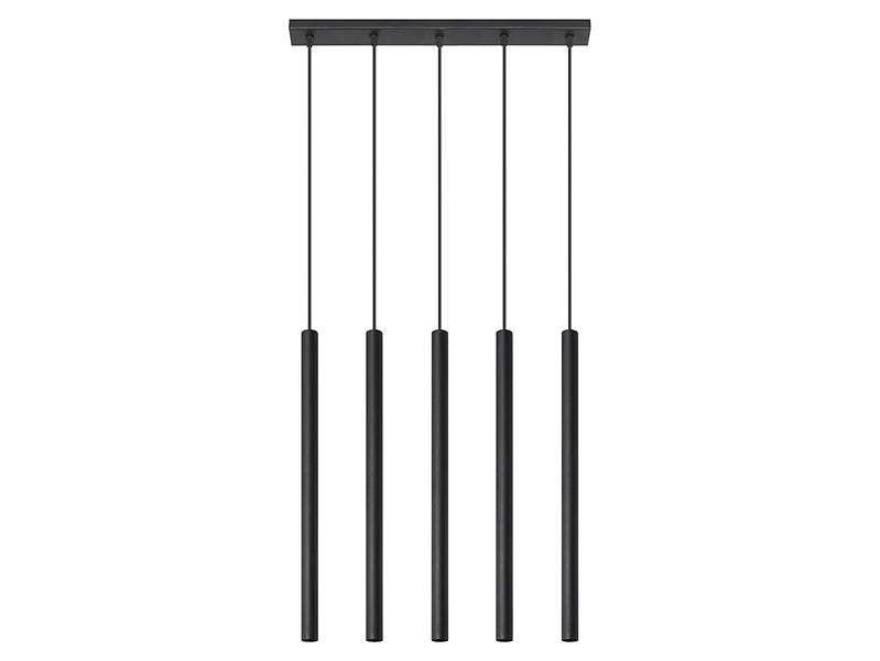 Lampa wisząca Pastelo 5-punktowa stalowa czarna 31530