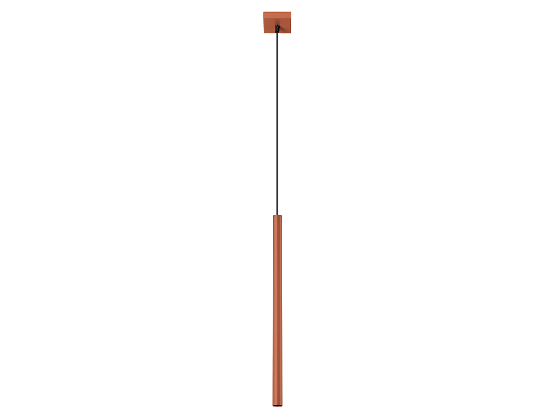 Lampa wisząca Pastelo stalowa 114 cm czerwona 439160