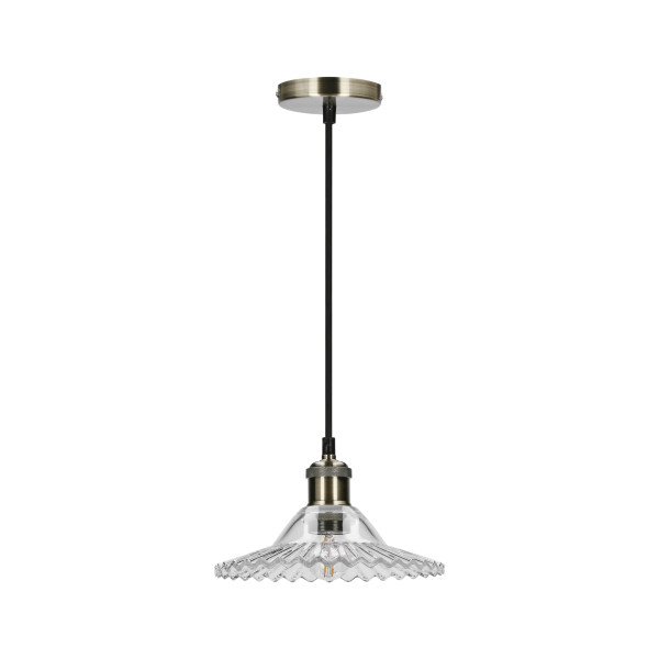 Lampa wisząca patyna-przezroczysta GENEVA 1xE27x40W Candellux 100431