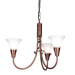 Lampa wisząca patynowana miedź Emily 3xE14x40W wym: 78x52x52 cm Elstead 856490 Lampa wisząca patynowana miedź Emily 3xE14x40W wym: 78x52x52 cm Elstead 856490