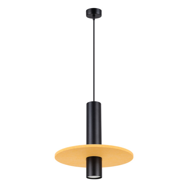 Lampa wisząca PELTA 1 czarna/żółta 925192