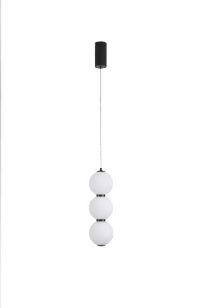 Lampa wisząca PERLA LED czarna 12 cm 813540