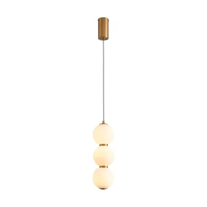 Lampa wisząca PERLA LED złota 12 cm 1065993 Lampa wisząca PERLA LED złota 12 cm 1065993
