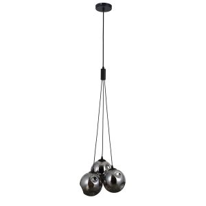Lampa wisząca Perlos grafitowe kule czarny mat 3xG9x5W IP20 Italux 1019113
