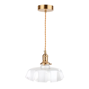 Lampa Wisząca PERUN Francuski Szklany Żyrandol Vintage Retro Rustykalny 1030080