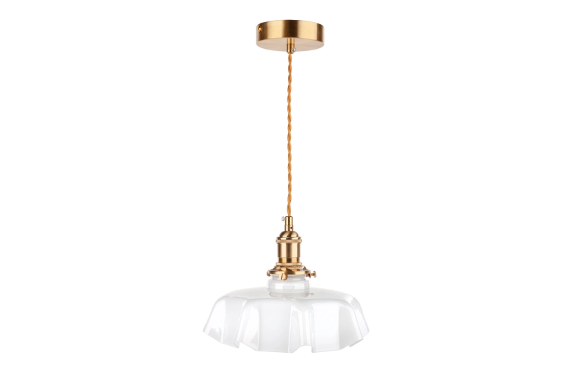Lampa Wisząca PERUN Francuski Szklany Żyrandol Vintage Retro Rustykalny 1030080
