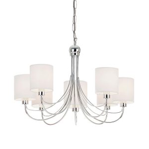 Lampa wisząca PHANTOM chromowana 7xE14x15W wym:89,5×54,4×54,4cm IP20 Endon 1026992