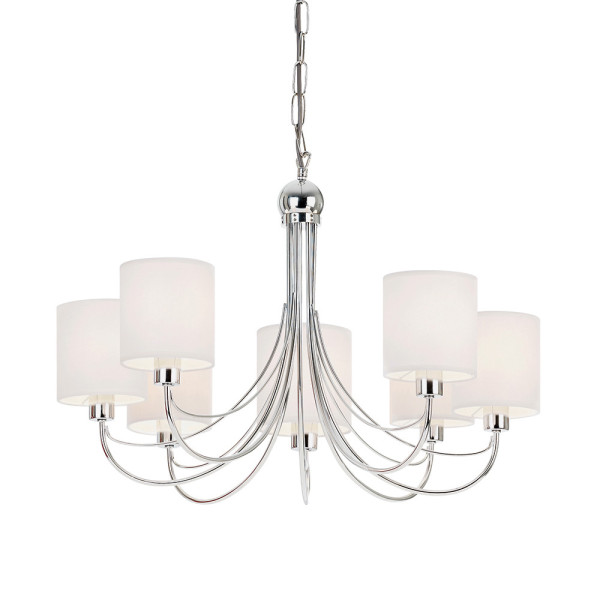 Lampa wisząca PHANTOM chromowana 7xE14x15W wym:89,5x54,4x54,4cm IP20 Endon 1026992