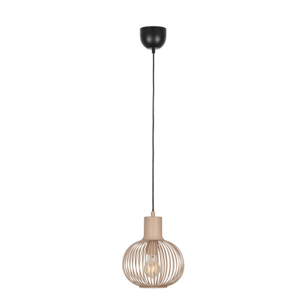 Lampa wisząca piaskowo-czarna GILA 1xE27x10W wym: 150x23x23 cm Trio 841904