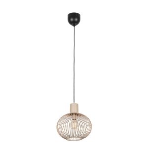 Lampa wisząca piaskowo-czarna GILA 1xE27x10W wym: 150x33x33 cm Trio 842000