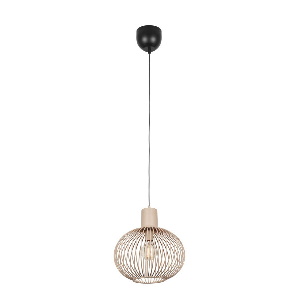 Lampa wisząca piaskowo-czarna GILA 1xE27x10W wym: 150x33x33 cm Trio 842000