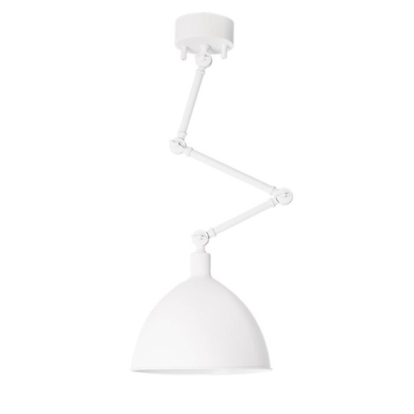 Lampa wisząca piaskowy biały Bazar 1xE27x40W wym: 105x30x30 cm By Rydens 1018990
