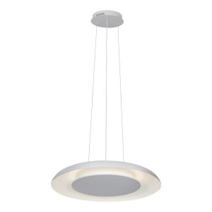 Lampa wisząca PIATTINO biała LED 1x30W Odcienie bieli 2050lm Milagro 836123