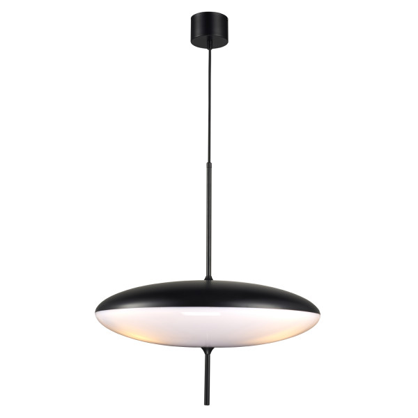 Lampa wisząca PIATTO biało-czarna 50 cm 813374