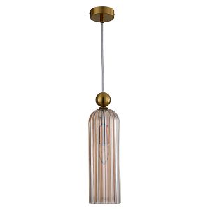 Lampa wisząca Piega szklana bursztynowa 57293