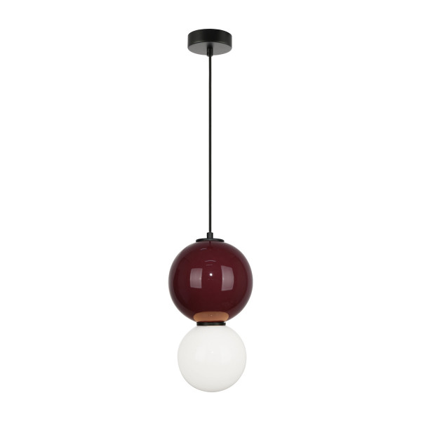 Lampa wisząca PIEVE bordowa LED 1x6W Ciepła biel 801lm Italux 835717