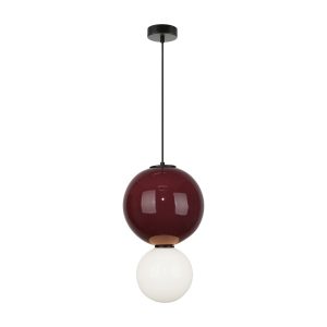 Lampa wisząca PIEVE bordowa LED 1x7W Ciepła biel 867lm Italux 835820
